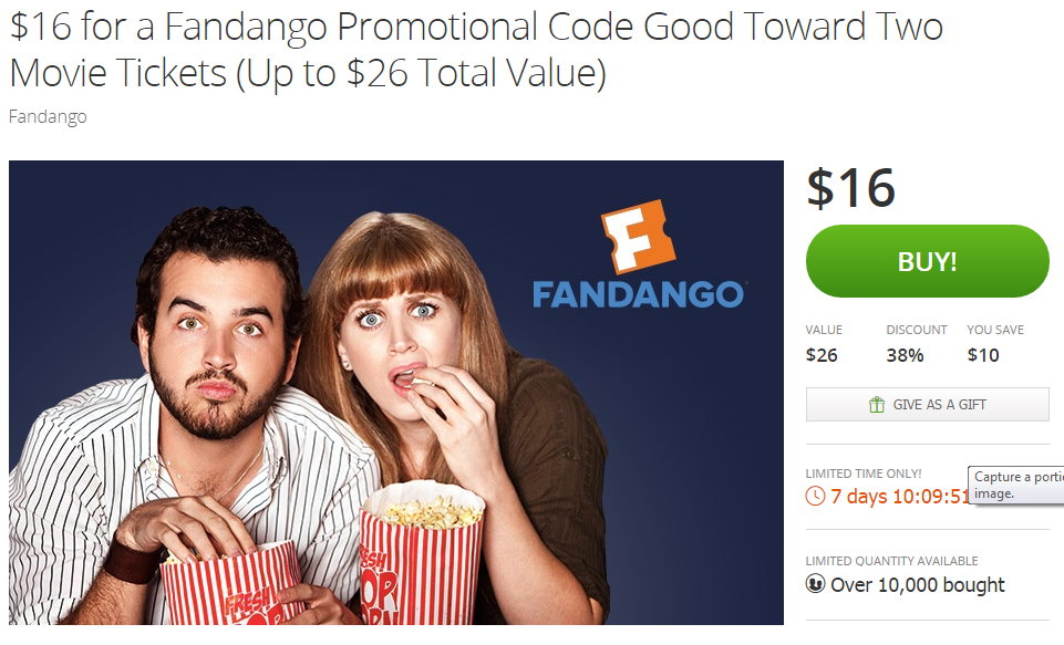 fandango groupon