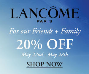 lancome 20% off