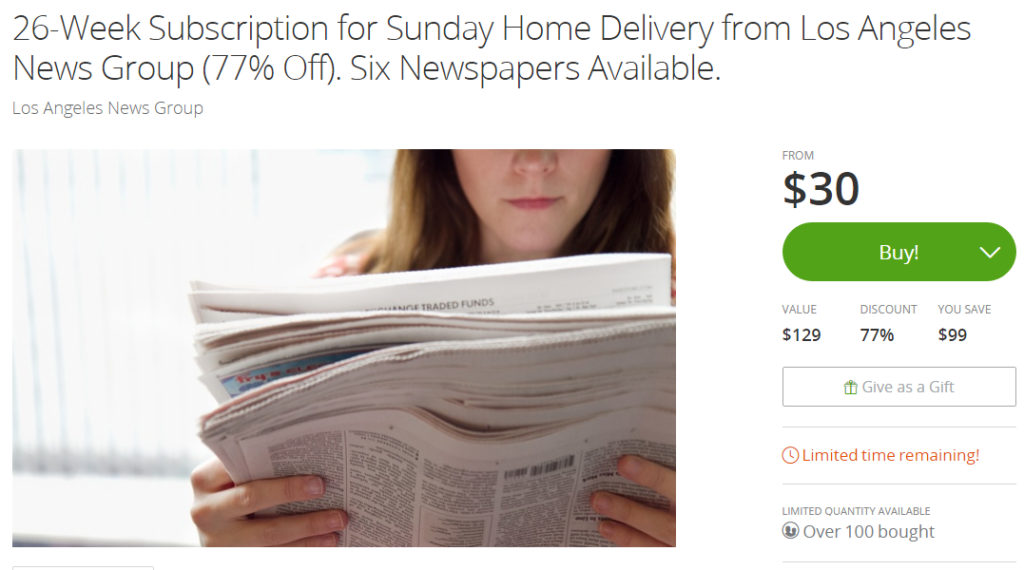 daily news groupon