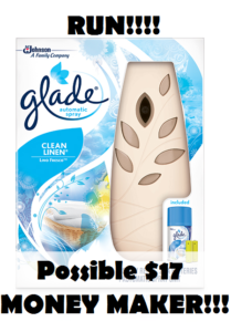 glade starter spray money maker