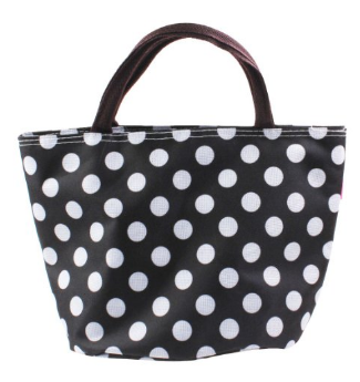 insulated lunch bag polka dot