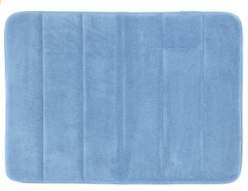 memory foam blue bath rug