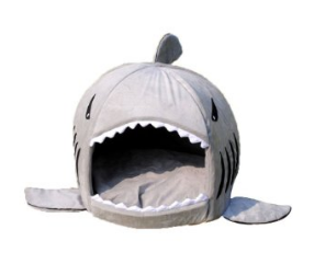 shark cat dog bed