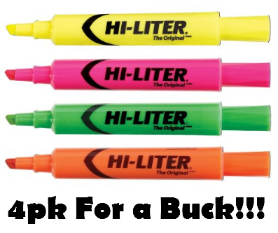 highlighters 4pk