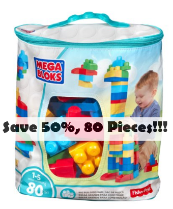 mega blocks 80ct 50%