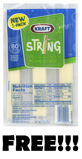 kraft string cheese free