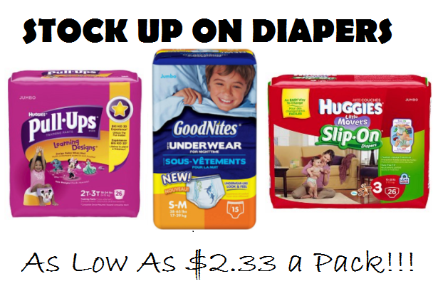 Stock Up on Huggies, Just $2.33 a Pack!!!!! – Kouponing With Katie