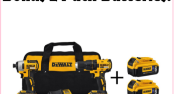 Save Half Off This 2 Tool DeWalt Combo Set, With Bonus 2 Pack Batteries!!!