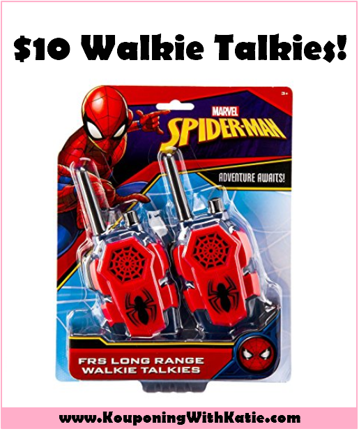 WOW! $ Spiderman Walkie Talkies (Reg $30)!!! – Kouponing With Katie