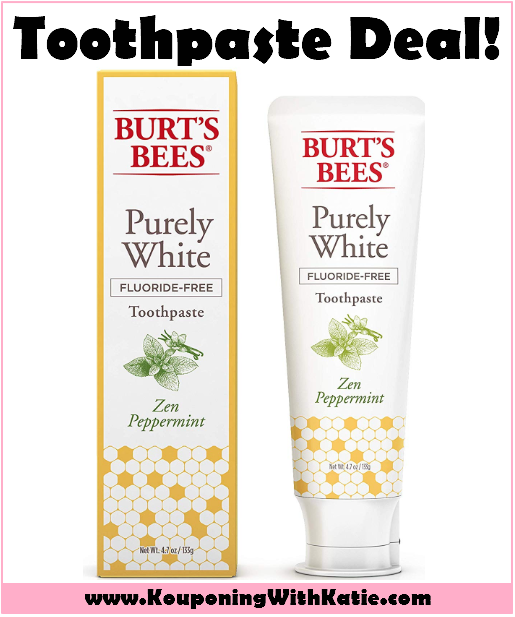 $7.98 Burt’s Bees Toothpaste 3-Pack!!! – Kouponing With Katie