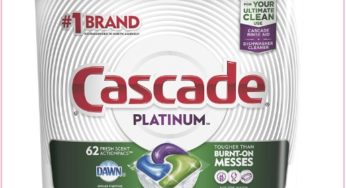 RUN!!! 62ct Super Size Cascade Platinum Dish Tabs, Just $14.44 (Reg $21)!!!