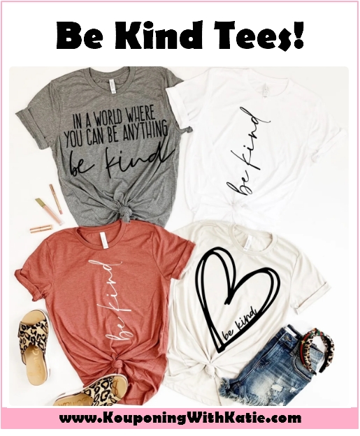 Highly Rated Be Kind Shirts Just $18.99 Delivered!!! – Kouponing With Katie