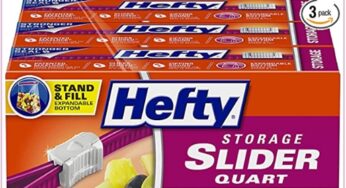 Hefty Stand & Fill Slider Storage Bags, Just $9.58 For a Delivered 120ct Box!!!