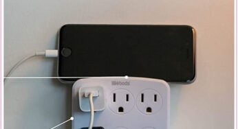 $3.43 6-Outlet Adaptor w/Phone Shelf; Perfect For Charging Phones & Smart Devices!!!
