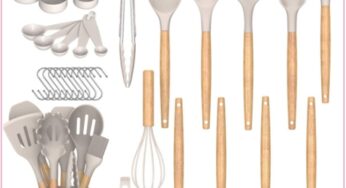 33-Piece Wooden Handle Silicone Kitchen Utensils, Just $28 From Amazon (Reg $42)!!!