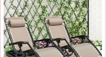 $74.99 For TWO Zero Gravity Recliner Chairs w/Side Tables Delivered (Reg $140)!!!
