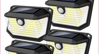 4-Pack Motion Sensor Solar Lights Just $17.99; Perfect For Added Security (Reg $46)!!!
