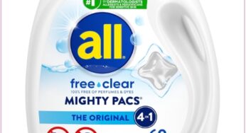 60 All Mighty Sensitive Laundry Detergent Pacs For Just $10.29 (Reg $21)!!!