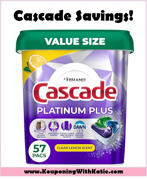 RUN!!! 57ct Super Size Cascade Platinum Dish Tabs, Just $16.75 (Reg $23)!!!