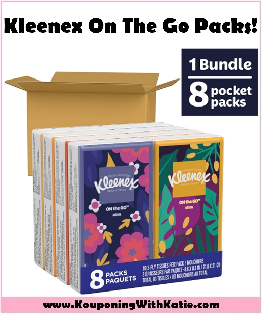$2.36 Kleenex On-The-Go Packs With Amazon Deal (Perfect For Classroom Donations Too)!!!