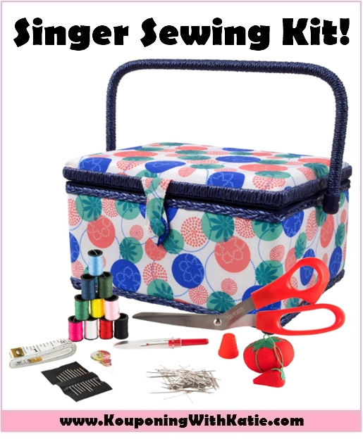 Super Cute SINGER Sewing Basket With Accessories, Just $9.99 (Reg $26)!!!
