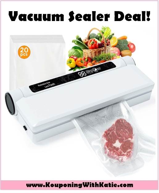 Vacuum Sealer Set w/Bags, Just $13.99 With Hot Promo Code!!!