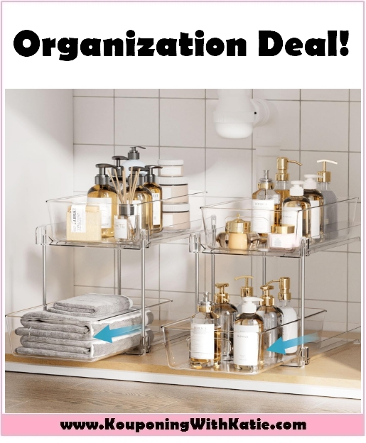 $35.99 Under Sink Storage FOUR-Pack Set; Great To Organize Your Kitchen/Bathroom!!!