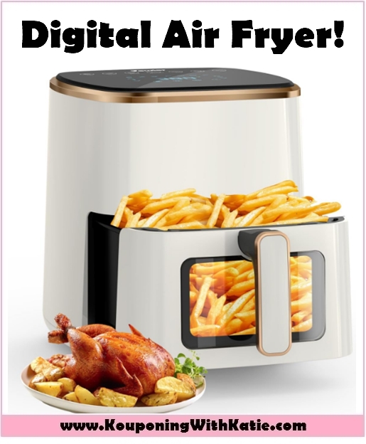 $59.99 Large 5.3qt Vewior Air Fryer w/Viewing Window; Fry Without Oil (GREAT Reviews, TODAY ONLY)!!!